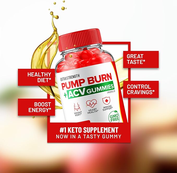 Pump Burn Keto ACV Gummies - Keto Pump Burn Gummies Reviews Pump Burn Keto + ACV Gummies for Weight Management B12 Burn Pump Advanced 1000mg Formula (5 Pack - 300 Gummies)