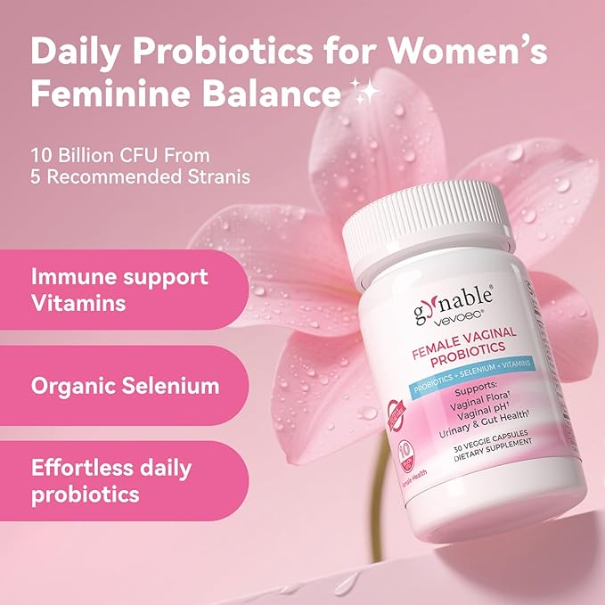 Gynable Female Vaginal Probiotics &amp Vaginal Probiotic Gel Bundle