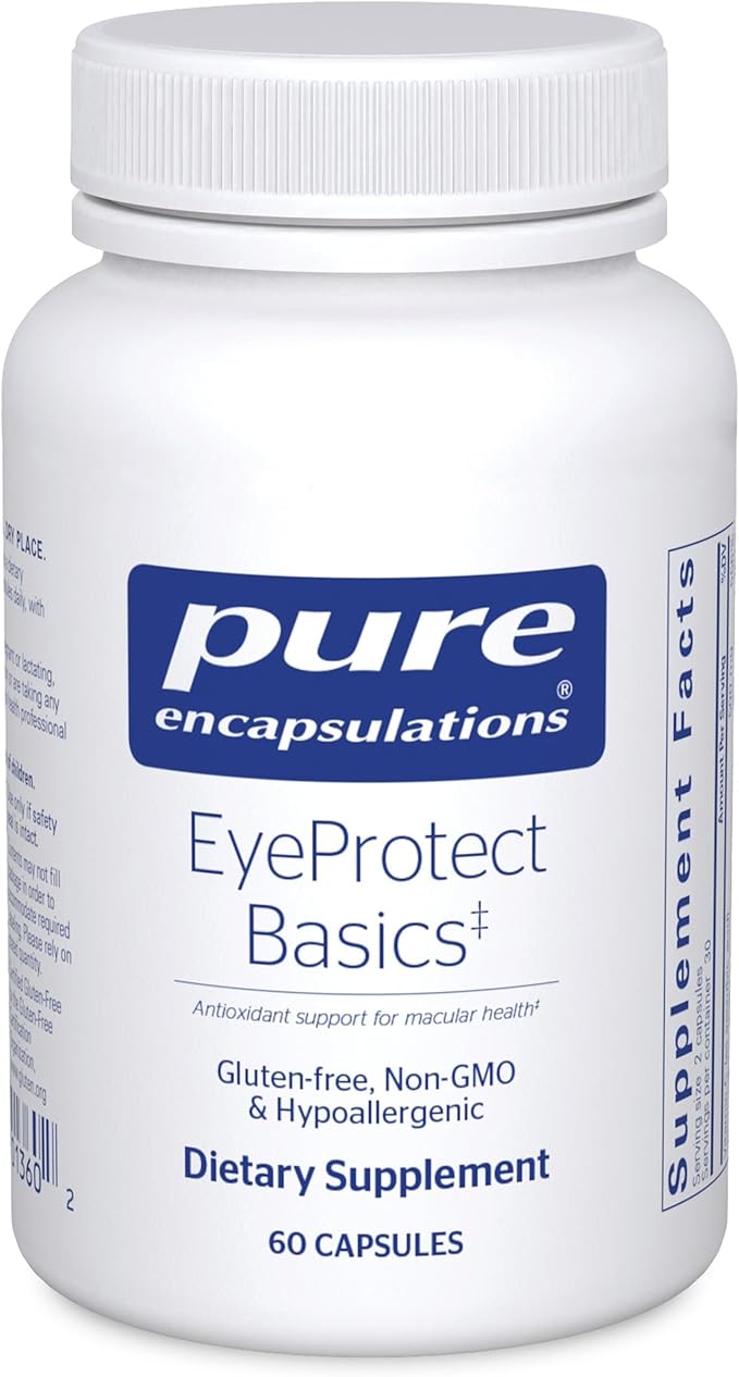 Pure Encapsulations EyeProtect Basics | Key Antioxidant Support for Eye Health | 60 Capsules