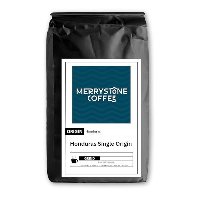 Merrystone Honduras Single Origin Medium Roast Roasted to Order Coffee 12 oz Coarse Grind