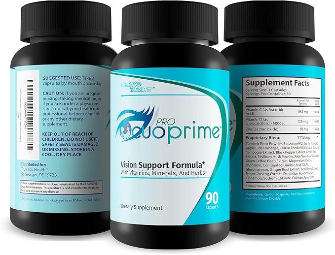 Pro Ocuoprime - Eye Health &amp Vision Health Support Supplement - Promote Healthy Eyesight &amp Clear Vision - Help Reduce Eye Strain Eye Pressure Dry Eyes &amp Blurred Vision - Pro Ocuprime Vi