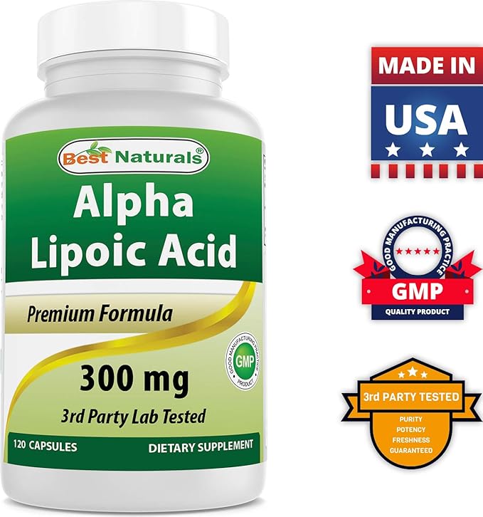 Best Naturals Alpha Lipoic Acid 300 mg &amp Acetyl L-Carnitine 500 Mg
