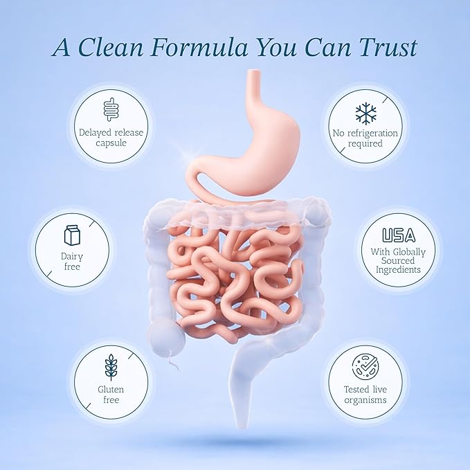 Vitamin Bounty Pro-50 - Probiotics for Women &amp Men - 50 Billion CFU - 13 Strains Probiotic + Prebiotic - Probiotics for Digestive Health - Delayed Release Capsules - 60 Count