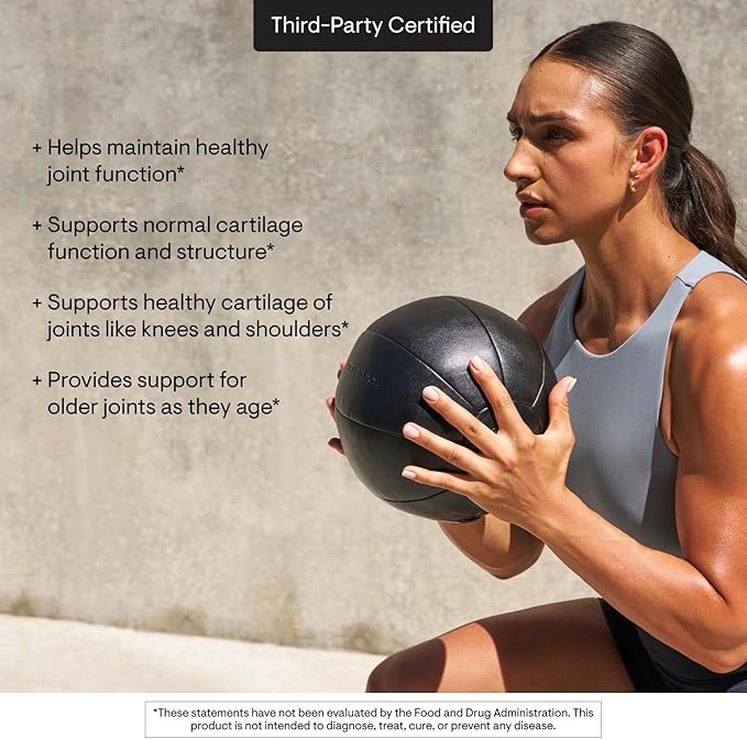 THORNE - Glucosamine &amp Chondroitin - Helps Maintain Healthy Joint Function &amp Mobility - Supports Normal Cartilage Formation* - Third-Party Certified - Gluten Dairy &amp Soy-Free - 90 Capsule