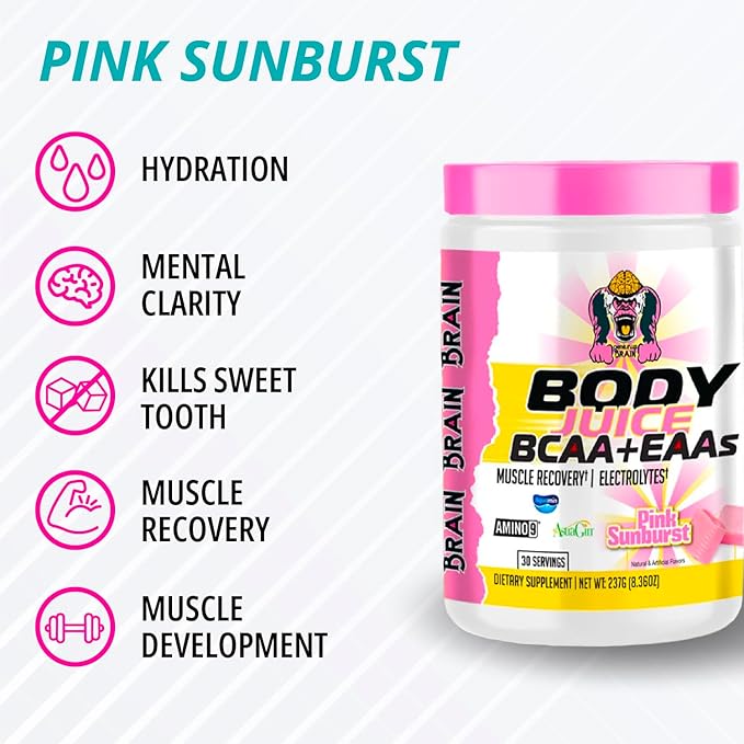 Gene in Us - Body Juice Bcaas and Eaas- Pink Sunburst