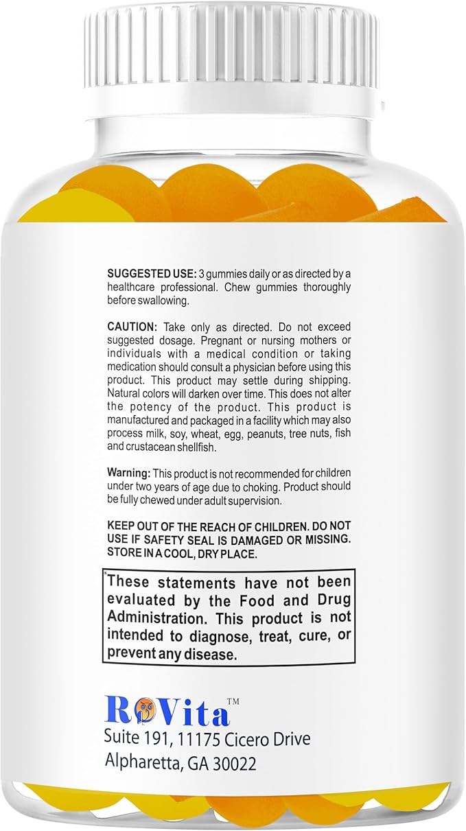 Smart Brain Kids Vitamin Gummies with Omega 3 DHA for Kids &amp Teens-Brain Support Focus Gummies for Kids - Omega 3 Brain Vitamins– Learning &amp Mental Clarity Support– 60 Gummies