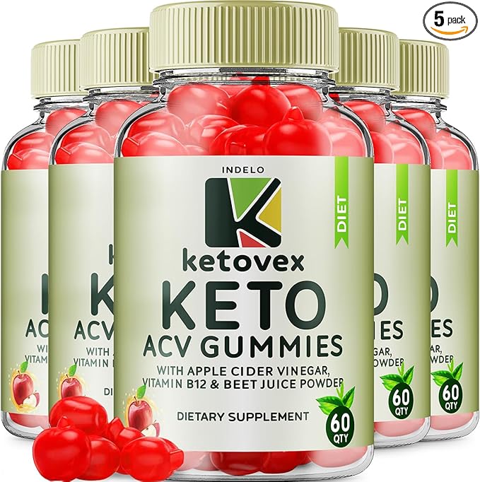 (5 Pack) Ketovex Keto BHB Gummies Advanced Formula Ketovex BHB Weight Management ACV Gummies Reviews Ketovex ACV Keto Vex BHB Gummy Gomitas Ketosis Ketovex Gummies B12 (300 Gummies)
