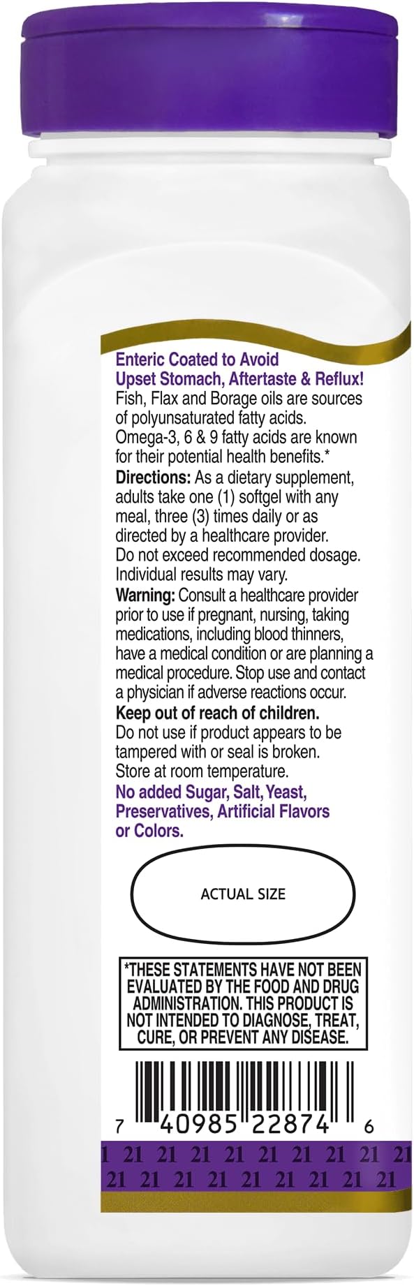 21st Century Triple Omega Complex 3-6-9-90 Count Pack of 3