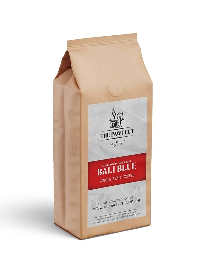 Dog Lovers’ Coffee – Bali Blue Moon by The Pawfect Brew | Medium-Dark Roast Drip 2LB| Single-Origin Specialty Grade Freshly Roasted | 25% Profits Donated to Animal Rescue