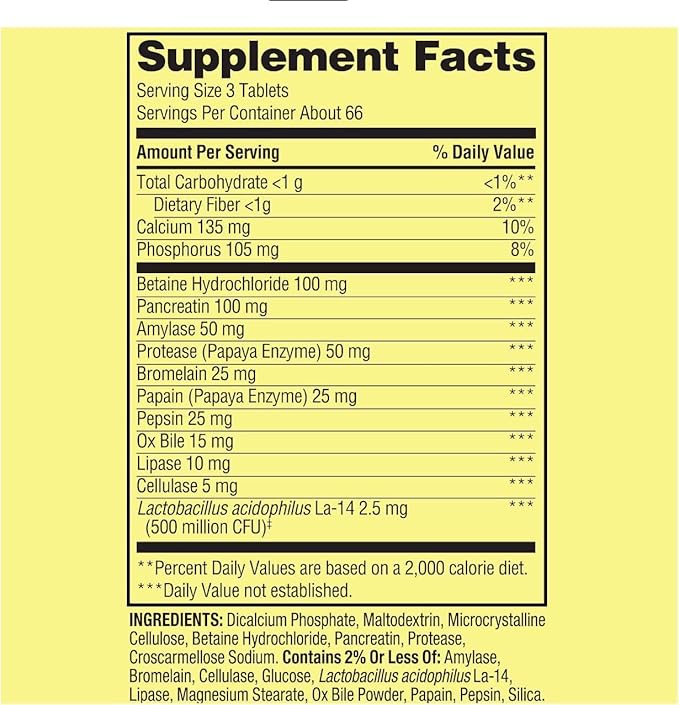 Valley Multi-Enzyme Probiotic 200 Tablets