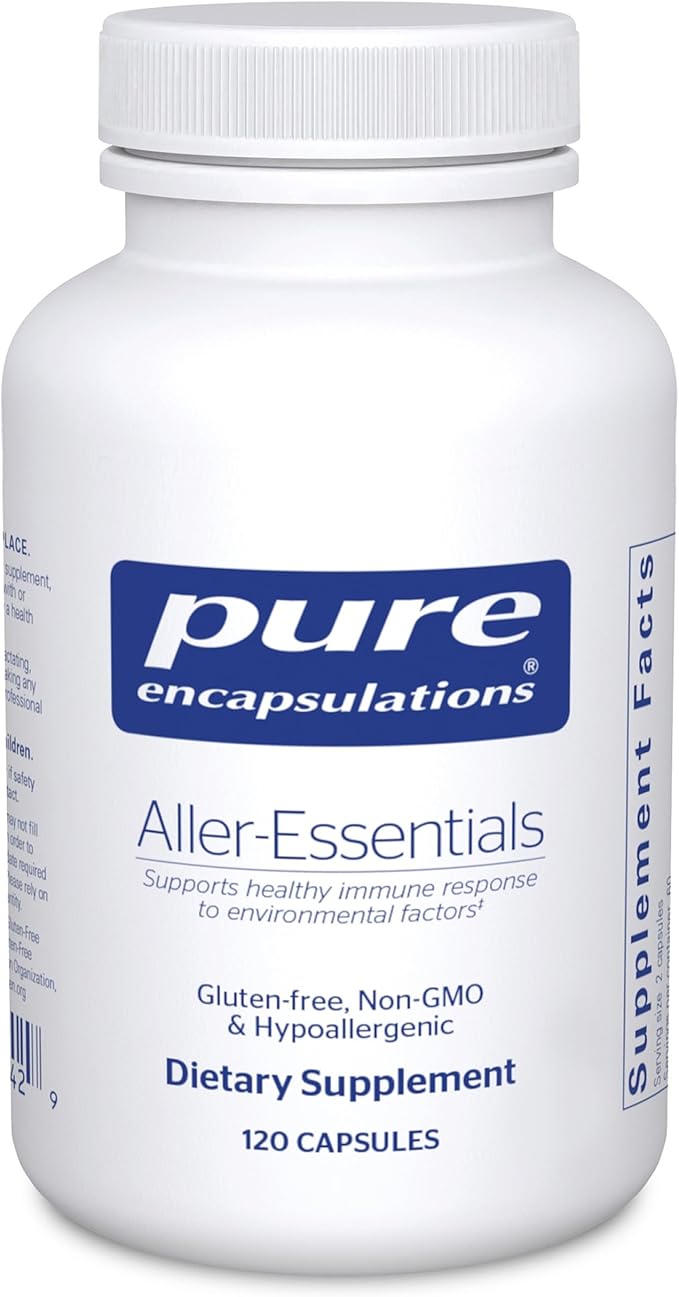 Pure Encapsulations Aller-Essentials | Hypoallergenic Dietary Supplement for Healthy Immune Response and Nasal Function | 120 Capsules