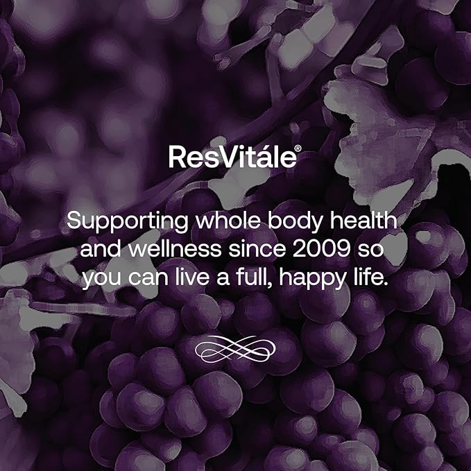 ResVitále Resveratrol 500 mg - Resveratrol Supplement for Men and Women - 30 Veggie Capsules
