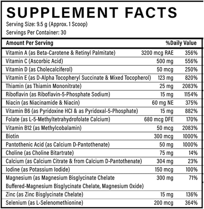 Gold - Immune Support - Targeted to Help Increase Natural Killer Cell Activity with 35+ Vitamins Minerals - Powder Formula - Orange Flavor