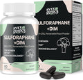 Sulforaphane Supplement from Broccoli Sprouts DIM and CDG Triple Blend Natural Enzyme Myrosinase for High Sulforaphane Broccoli Supplement for Detox Antioxidant and Balance 60 Vegan Softgels