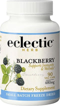 Eclectic Herb - BlackBerry Fruit Capsules | Vegan Superfood Supplement | Nutrition Vitamins + Minerals | Antioxidant + Immune Support | Organic Natural Non-GMO Gluten Free (90 CT | 480 mg)