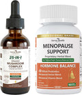 Menopause Supplements for Women Vitamin D3 &amp B6 25-in-1 Organic Mushroom Complex Supplement Liquid Drops