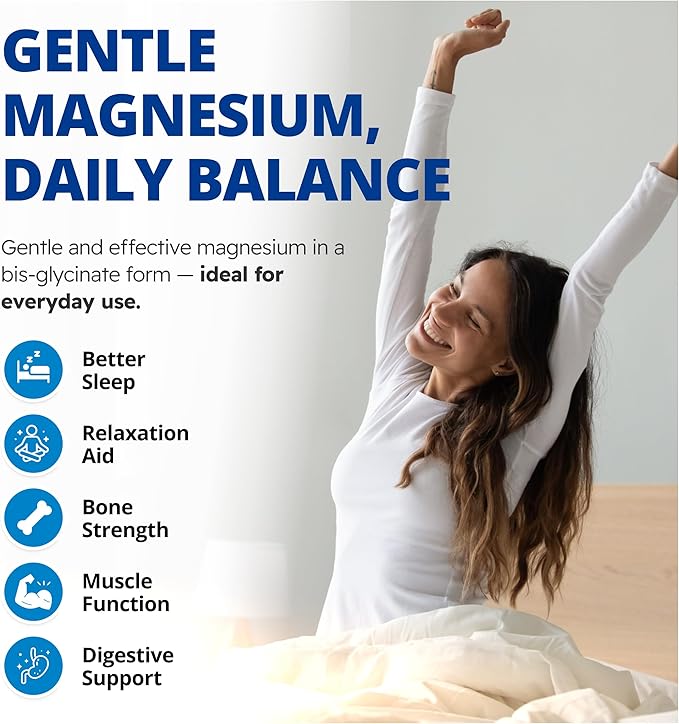 CanPrev Magnesium BisGlycinate Gentle 200mg 240 v-Caps 240-Day Supply - Pure Elemental Magnesium Supplement Supports Bone and Muscle Function Gentle on Stomach Perfect for Daily Magnesium Needs