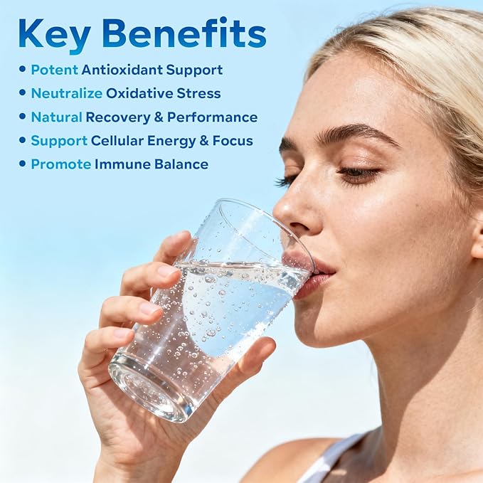 Hydrogen Water Tablets - 16 PPM Molecular Hydrogen Tablet - 200mg Magnesium - Fast Dissolving Hydrogen Tablets for Drinking Water - Antioxidant Support Cellular Health &amp Recovery - 60 Count