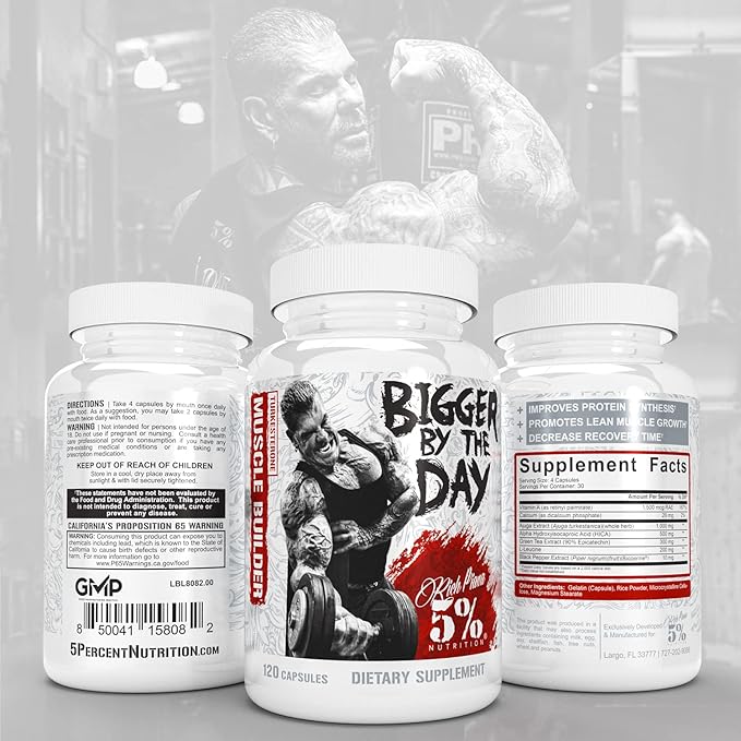 5% Nutrition 2-Stack | Liver &amp Organ Defender with NAC + BiggerByTheDay | Liver Kidney &amp Heart Support + Anabolic Muscle Builder Hardcore Lean Mass Gainer with Turkesterone HICA L-Leucine
