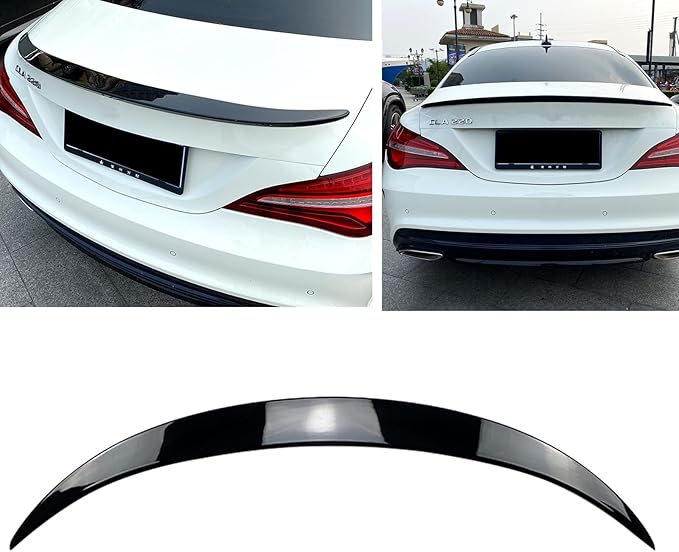 Rear Trunk Spoiler Wing For 2013-2019 2014 Benz C117 CLA180 CLA45 AMG Black