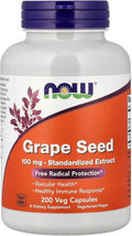 Now Foods Grape Seed Anti 100mg 200 Vcaps
