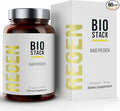 BIOSTACK NAD Regen (30 Days Supply) - Advanced NAD+ Supplement with NAD3 Yüth Spermidine Resveratrol Niacinamide | NMNH Alternative | Anti Aging Longevity &amp Cellular Health Vitamin B3 Complex