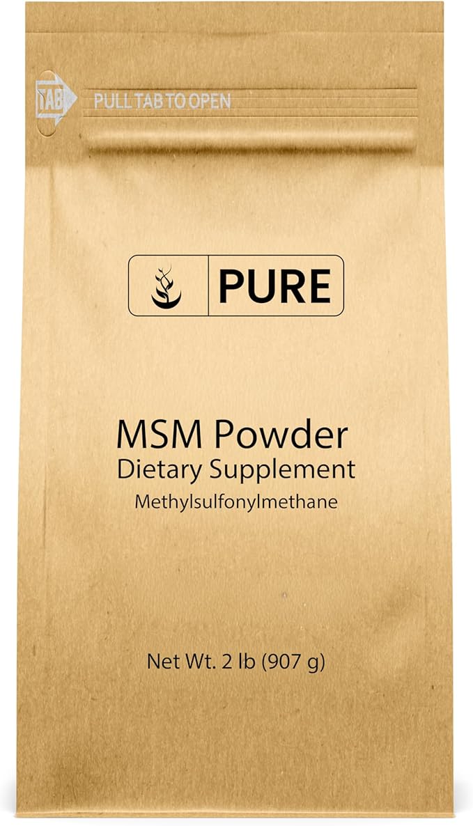 Methylsulfonylmethane MSM Powder (2 lbs) Always Pure Natural Sulfur Dietary Supplement