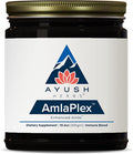 Ayush Herbs AmlaPlex - Amla Jam Chyawanprash for Immune Support &amp Digestive Health Chyavanprash Indian Honey Jam with Amla Ashwagandha - 10.6 oz Jar (1 Count)