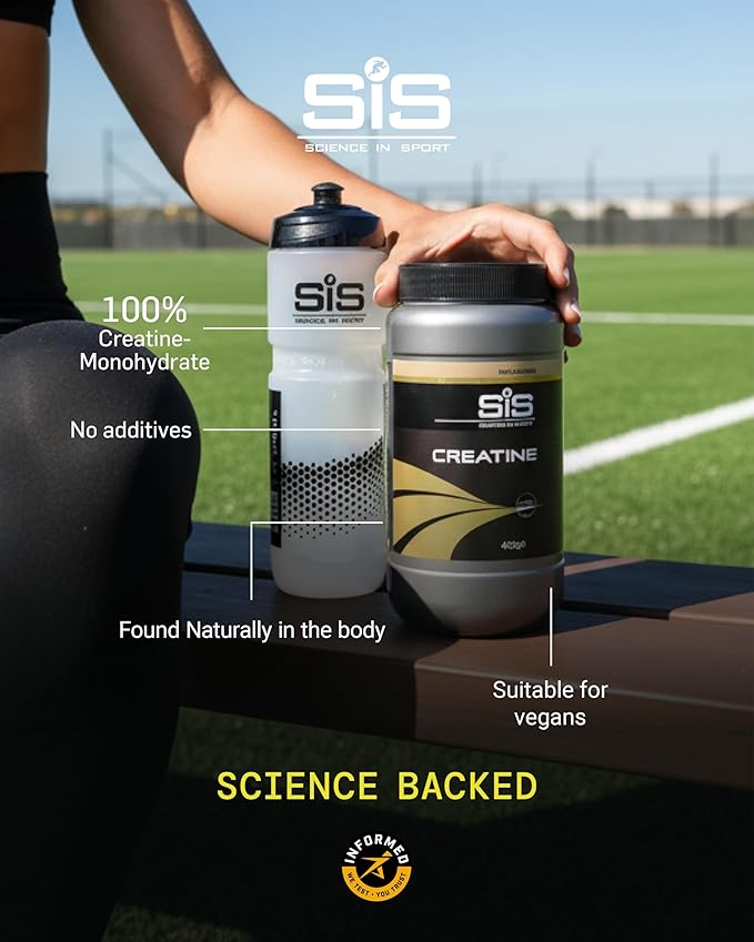 Science in Sport Creatine - Informed Sport Creatine Monohydrate Powder for Elite Athletes - Supports Strength Training &amp Muscle Health - Additive-Free &amp Vegan - Unflavored - 14.1 oz (133 Servi