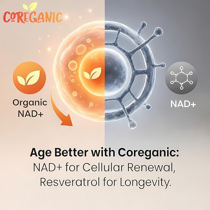 Clean NAD+ Support – 400mg Nicotinamide Riboside (NR) with Organic Resveratrol Ashwagandha &amp Beet Root – Daily Energy &amp Healthy Aging – 60 Vegan Capsules