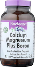 Bluebonnet Calcium Magnesium Plus Boron Vegetarian Capsules Off-White 180 Count