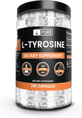 PURE ORIGINAL INGREDIENTS L-Tyrosine (730 Capsules) No Magnesium Or Rice Fillers Always Pure Lab Verified
