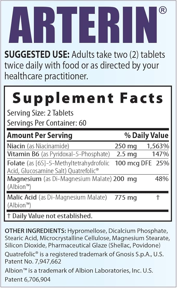 Arterin Magnesium and Niacin Formula (90 Day Supply)