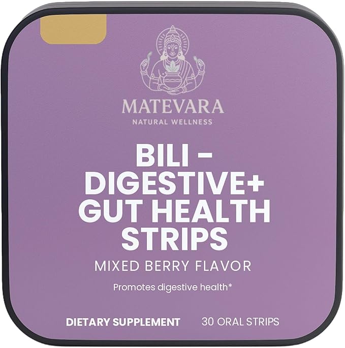 Bili Gut Health Strips |Mixed Berry Quick-Dissolve Oral Strips