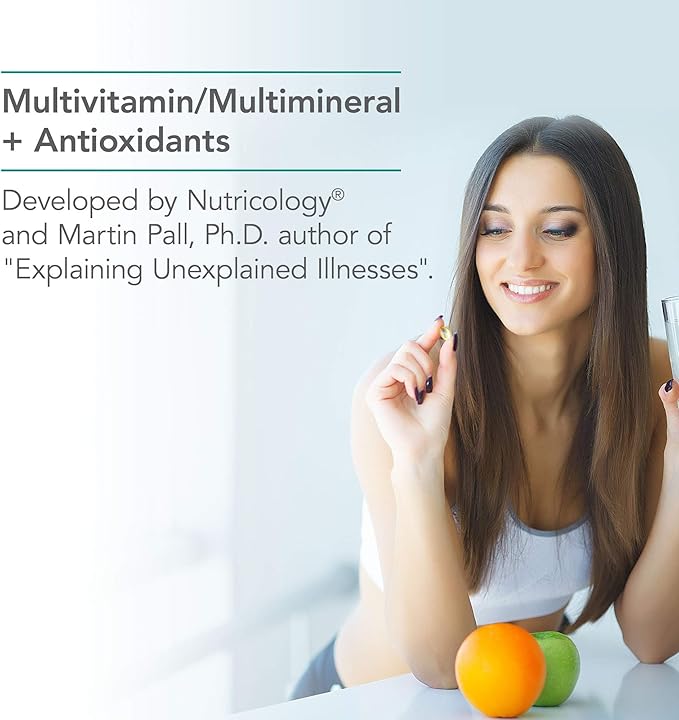 Nutricology MVM-A - Comprehensive Multivitamin Supplement with Minerals - Active B Vitamins Folate Iron &amp More - Antioxidant Activity &amp Overall Wellness Support - 90 Servings - 180 Capsules