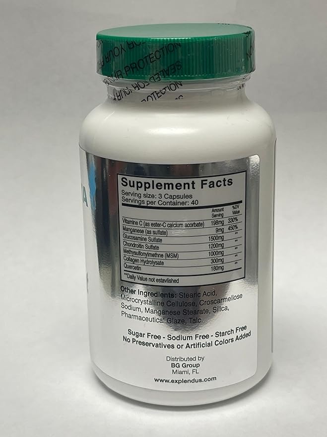 Glucosamine Chondroitin + MSN Complex 120 Tablets (4)