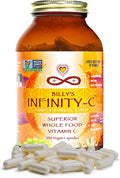 Infinity-C Organic Vitamin C Capsules Bioavailable VIT C from Acerola Camu Camu &amp Amla Whole Food Vitamin C 1000mg Immune Support Superfoods Shilajit Astragalus Root &amp Ginger (30 Serving