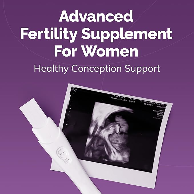 CONCEIVE PLUS Womens Fertility Support – Prenatal Multivitamin for Trying to Get Pregnant – Conception Blend Hormonal Balance Folate Zinc Thiamin Riboflavin Biotin – Non-GMO Vegan – 30 Days