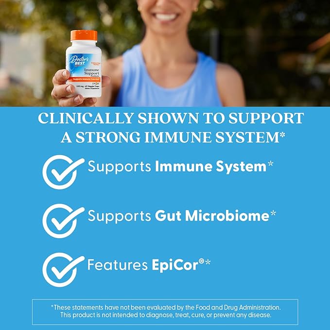 Doctors Best Immune Support Postbiotic Supports Immune Function Non-GMO Gluten Free Vegan 60 Veggie Caps
