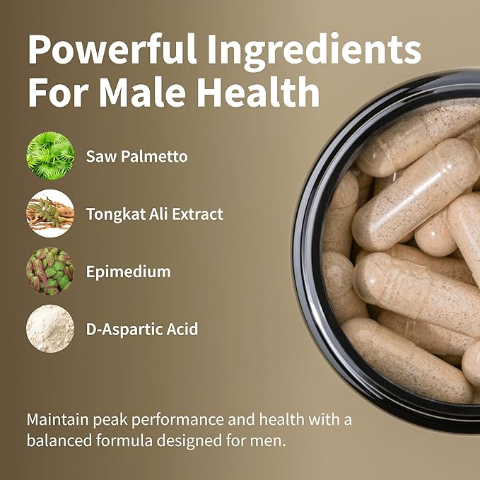 Snap Supplements Nitric Oxide Booster + Testo Booster Supplement Bundle for Men 90 Vegetarian Capsules Each