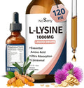 L-Lysine Liquid Drops Liquid Lysine 1000mg Supplement Essential Amino Acid Supplement for Lips &amp Oral Health &amp Collagen Formation Support Lysine Drops with Vitamin E &amp Zinc for Adults 4