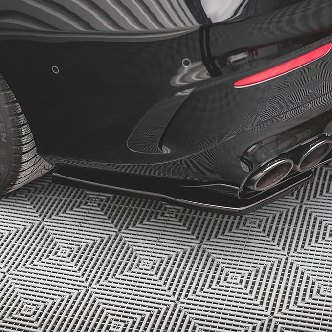 2pcs Rear Bumper Spoiler Diffuser Splitter Diffusor Lip Compatible with Mercedes-Benz CLA-Class C118 CLA35 CLA45S 2020+