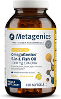 Metagenics OmegaGenics EPA-DHA 1000 mg - High Potency Omega-3 Fish Oil Supplement for Heart Brain &amp Joint Health* - Sustainably Sourced - 120 Softgels