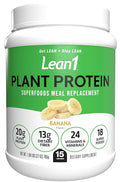 Lean1 Plant-Based Protein Powder Meal Replacement Banana Flavor 15 Serving