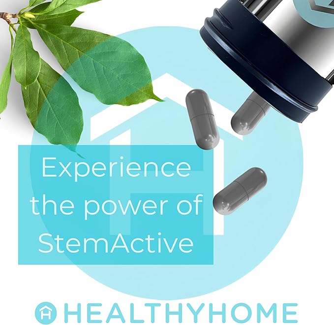 StemActive Stem Cell Support Supplement - 60 Capsules - Boost Circulating Stem Cells - Premium Stem Cell Activator - Madagascan Aloe Macrolada - Blue-Green Algae