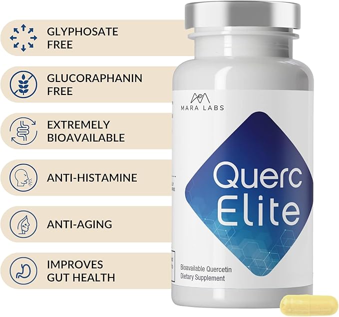 Mara Labs QuercElite Bioavailable Quercetin | 350 mg Quercetin and 250 mg Broccoli Seed Complex | 30 Vegan Capsules