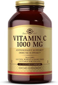 Solgar Vitamin C 1000 mg 250 Vegetable Capsules - Antioxidant &amp Immune Support - Overall Health - Healthy Skin &amp Joints - Bioflavonoids Supplement - Non GMO Vegan Gluten No Kosher - 250 Se