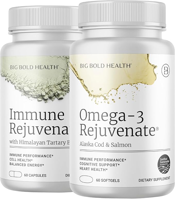 BIG BOLD HEALTH Immunity Starter Bundle - Himalayan Tartary Buckwheat Immune Support + Wild Alaskan Omega-3 - Polyphenol &amp Omega-3 Fatty Acid Wellness Duo - Gluten-Free Non-GMO 60-Day Supply