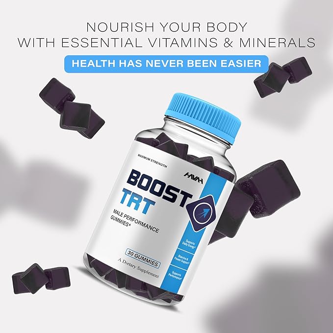 (5 Pack) Boost TRT Maximum Strength Performance Gummies BoostTRT Gummy Supplement Boost TRT Maximum Strength Advanced Shilajit Multivitamin Supplement BoostTRT Health Gummies (5 Month Supply)