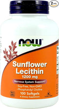 NOW Foods Sunflower Lecithin 1200 Mg Softgels 2 Pk